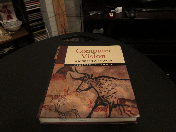 Textbook on a desk